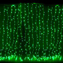 Светодиодный занавес "Дождь". Зеленое свечение. 2 м х 3 м