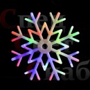Светодиодная снежинка Разноцветная 87 см