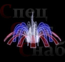 Благоустройство парка - световой фонтан "Симфония" триколор 
